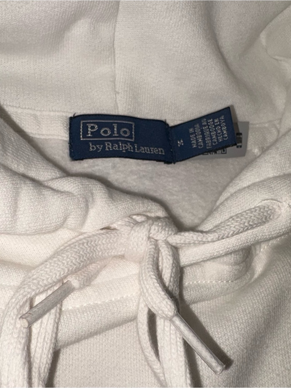 Ralph Lauren White Hoodie and Sweatpants Set with Navy Polo Logo - Picture 7 of 10